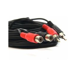 Powergreen - Câble d'extension Pg 2 rca -h vers 2 rca -m 10 mètres