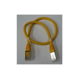 Cordon RJ45 longueur 50cm catégorie 6 blindé jaune Erard