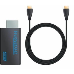 Adaptateur Wii vers HDMI Convertisseur Stick HDTV Vidéo Sortie audio 3,5 mm 720p/1080p