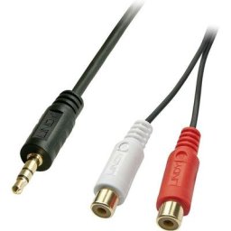 LINDY 35678 35678 Jack / Cinch-RCA audio Adaptateur [1x Jack mâle 3.5 mm - 2x Cinch-RCA femelle]