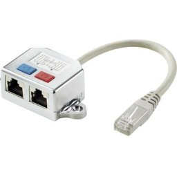 Renkforce - RJ45 réseau informatique Adaptateur en t cat 6 [2x RJ45 femelle - 1x RJ45 mâle] 15.00