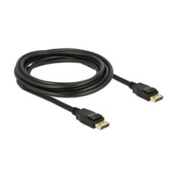 DisplayPort Câble de raccordement Fiche mâle DisplayPort, Fiche mâle DisplayPort 3.00 m noir 83807