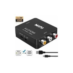 Convertisseur rca vers hdmi faersi 1080P Mini rca Composite cvbs av vers hdmi Vidéo Audio