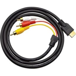 Colnk - hdmi mâle vers 3 Cinch rca av câble péritel adaptateur audio vidéo transmetteur hdtv