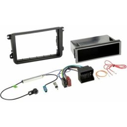 611320-15-01 Cache autoradio double din adapté pour (marque automobile): Seat, Skoda, Volkswagen