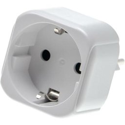Adaptateur voyage pour prise type j, sn 441011 (connecteur suisse vers prise euro) - blanc, max.