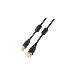 Aisens - usb 2.0 cable high quality printer with ferrite, type a/m-b/m, black, 2.0m
