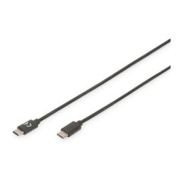 Digitus Câble USB USB 2.0 USB-C® mâle, USB-C® mâle 1.00 m noir blindé AK-300155-010-S