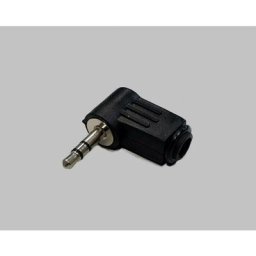 Jack 3.5 mm mâle, coudé Bkl Electronic 1107005 Nombre de pôles (num): 3 stéréo noir 1 pc(s) D29975