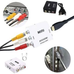 Rca vers Hdmi 1080p Av vers Hdmi Video Converter Mini Rca Composite Cvbs Adapter-COLOR:Black