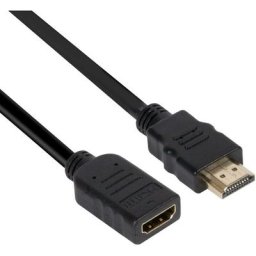 Hdmi Rallonge Fiche mâle hdmi-a, Prise femelle hdmi-a 3.00 m noir CAC-1321 hdmi ultra-HD (4k) Câble