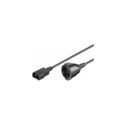 Microconnect - 2m c14 -schuko 2m c14 coupler black - cable (male/femelle, c14 coupler, droit,