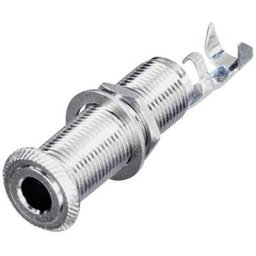Jack 6.35 mm embase femelle horizontale Rean Av NYS221 Nombre de pôles (num): 3 stéréo argent 1
