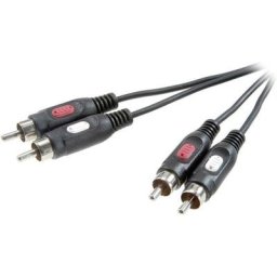 Speaka Professional - Câble audio SP-7870196 [2x Cinch-RCA mâle - 2x Cinch-RCA mâle] 5.00 m noir
