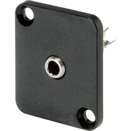 Jack 3.5 mm embase femelle, contacts droits Hicon HI-J35SEFD Nombre de pôles (num): 3 stéréo noir 1
