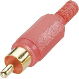 Bkl Electronic - Cinch/RCA mâle, droit 0104002/T Nombre de pôles (num): 2 rouge 1 pc(s) D15086