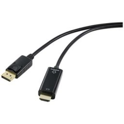 Renkforce - DisplayPort / hdmi Câble adaptateur Fiche mâle DisplayPort, Fiche mâle hdmi-a 5.00 m
