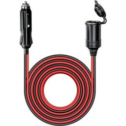 Rallonge pour allume-cigare de voiture de 13 pieds, prise de cigarette robuste 12v 24v vers câble