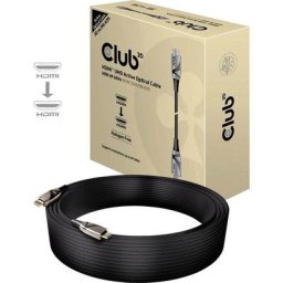 Hdmi Câble de raccordement Fiche mâle hdmi-a, Fiche mâle hdmi-a 30.00 m noir CAC-1390 ignifuge,