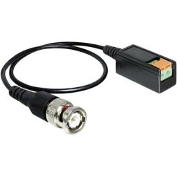 Delock - Câble de raccordement bnc [1x fiche bnc mâle - 1x câble à 2 fils] 0,4 m noir