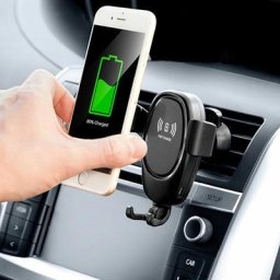 Support pour téléphone portable avec chargeur à induction