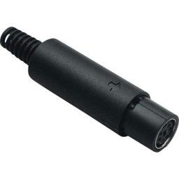 Mini DIN femelle, droit BKL Electronic 0204012 Nombre de pôles (num): 6 noir 1 pc(s) D25703
