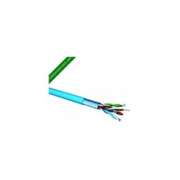 Câble ethernet rigide CAT6 f/utp 4 paires lszh bleu (100 mètres)