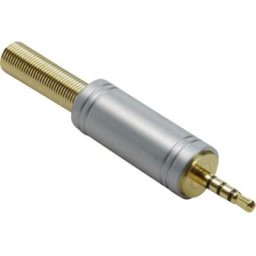 Jack 2.5 mm mâle, droit BKL Electronic 1103086 Nombre de pôles (num): 4 stéréo or 1 pc(s) - or