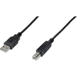 Digitus Câble USB USB 2.0 USB-A mâle, USB-B mâle 0.50 m noir AK-300105-005-S X46716