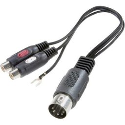 Speaka Professional - SP-7870284 Cinch-RCA / connexion din audio Adaptateur y [1x diode mâle 5