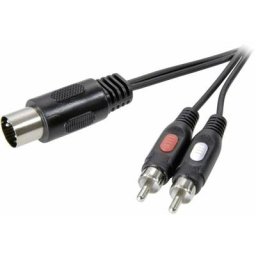 Speaka Professional - SP-7870640 connexion din / Cinch-RCA audio Câble de raccordement [1x diode
