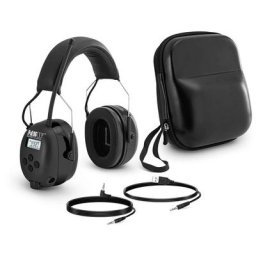 Casque anti bruit bluetooth avec microphone Écran lcd Batterie Noir - Noir