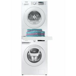 Pack Samsung Lave-Linge frontal 8kg + Sèche-linge pompe à chaleur 8kg avec Kit de superposition