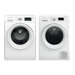 Pack Whirlpool Lave-linge frontal 9kg 1400 trs/min 14 programmes + Sèche-linge frontal condensation
