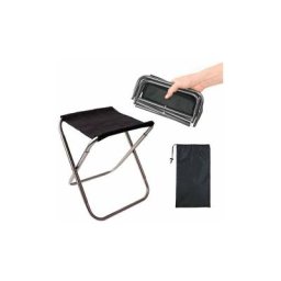 BSR - Tabouret pliant en alliage d'aluminium chaise de camping extérieure ultra léger et portable