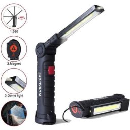 Lampe de Travail led Rechargeable,Lampe Torche Baladeuse led 800LM,Lampe Atelier led
