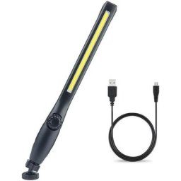 Baladeuse de chantier Lampe de Travail LED Rechargeable avec Aimantée et USB Rotation à 360 degrés,