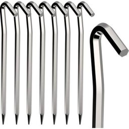 BDD - Piquets de tente 10 pièces 18cm crochets de tente en métal robuste en alliage d'aluminium