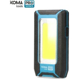 Lampe de poche professionnelle cob led 8w 500lm. rechargeable par usb. avec crochet + fonction