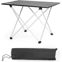 Costway - Table de Camping Pliable en Aluminium 56x41x41CM Charge Max 25KG Table de Jardin avec Sac