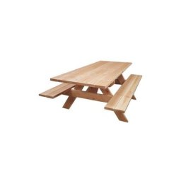 Table Banc de Pique-Nique 6 pers. pmr Douglas Naturel 2m