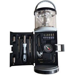 Lampe de camping avec kit outils intégré