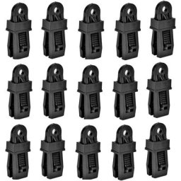 Leisei - 15PCS Clip de Tente Camping Pinces en Plastique pour Bâche pour Activités Camping Canopy
