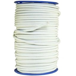 Sandow élastique Blanc 25 mètres 9SW - Qualité pro - Tendeur pour bâche de diamètre 9 mm - Made in