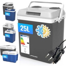 Boîte Glacière - 25 l, 12/220 v, Poignée de Transport, Anthracite - Glacière Électrique, Portable,