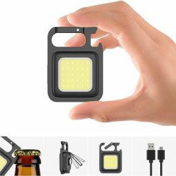 Mini led Lampe de Poche Rechargeable, Cadeau Homme, Baladeuse avec Support et Aimant,