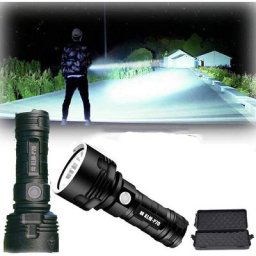 2 Lampe de poche étanche led haute puissance Ultra lumineuse 3 modes la plus puissante lampe de