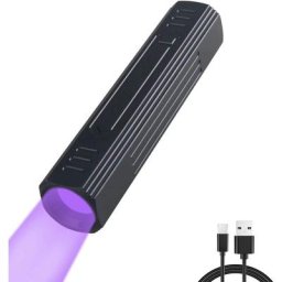 Lampe Torche uv 365nm Rechargeable, Ultraviolette Lampe de Poche avec Filtre Noir Blacklight pour