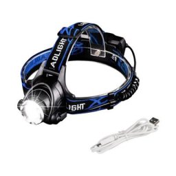 Lampe Frontale LED Puissante Rechargeable Torche Frontale Lampe Phare Orientable 3 Modes LED