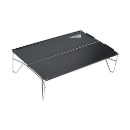 BDD - Table pliante d'extérieur ultra légère en alliage d'aluminium portable (noir)